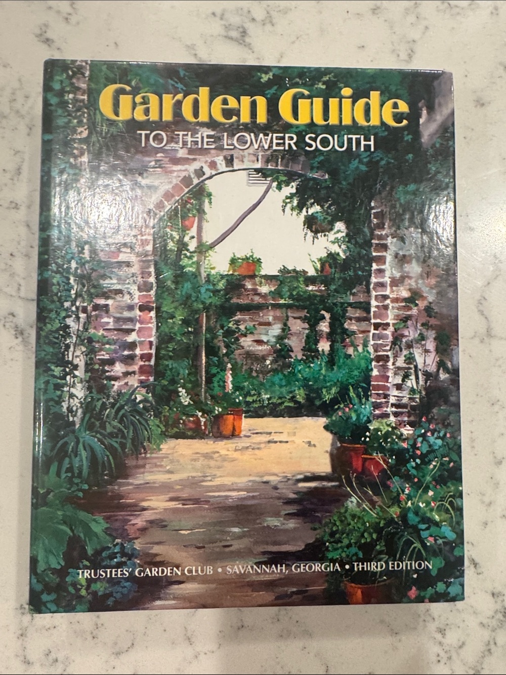 Garden Guide to the Lower South Decorative Coffee Table Book - Green & Yellow